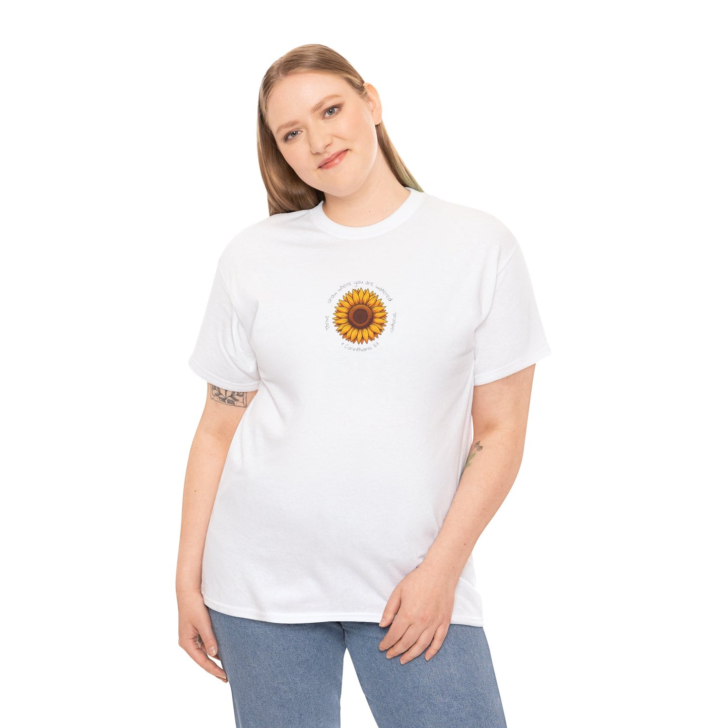 Grow and Thrive Sunflower Tee