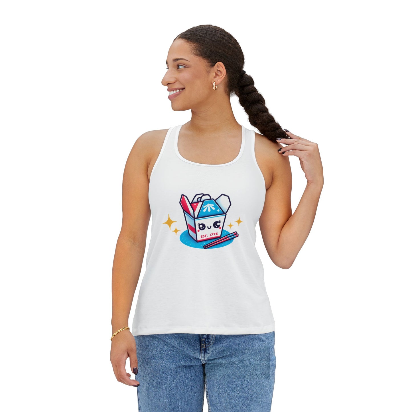 Women's Funky Fun Patriotic Tank