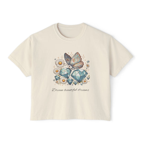 Dreamy Butterfly & Gem Women's Boxy Tee